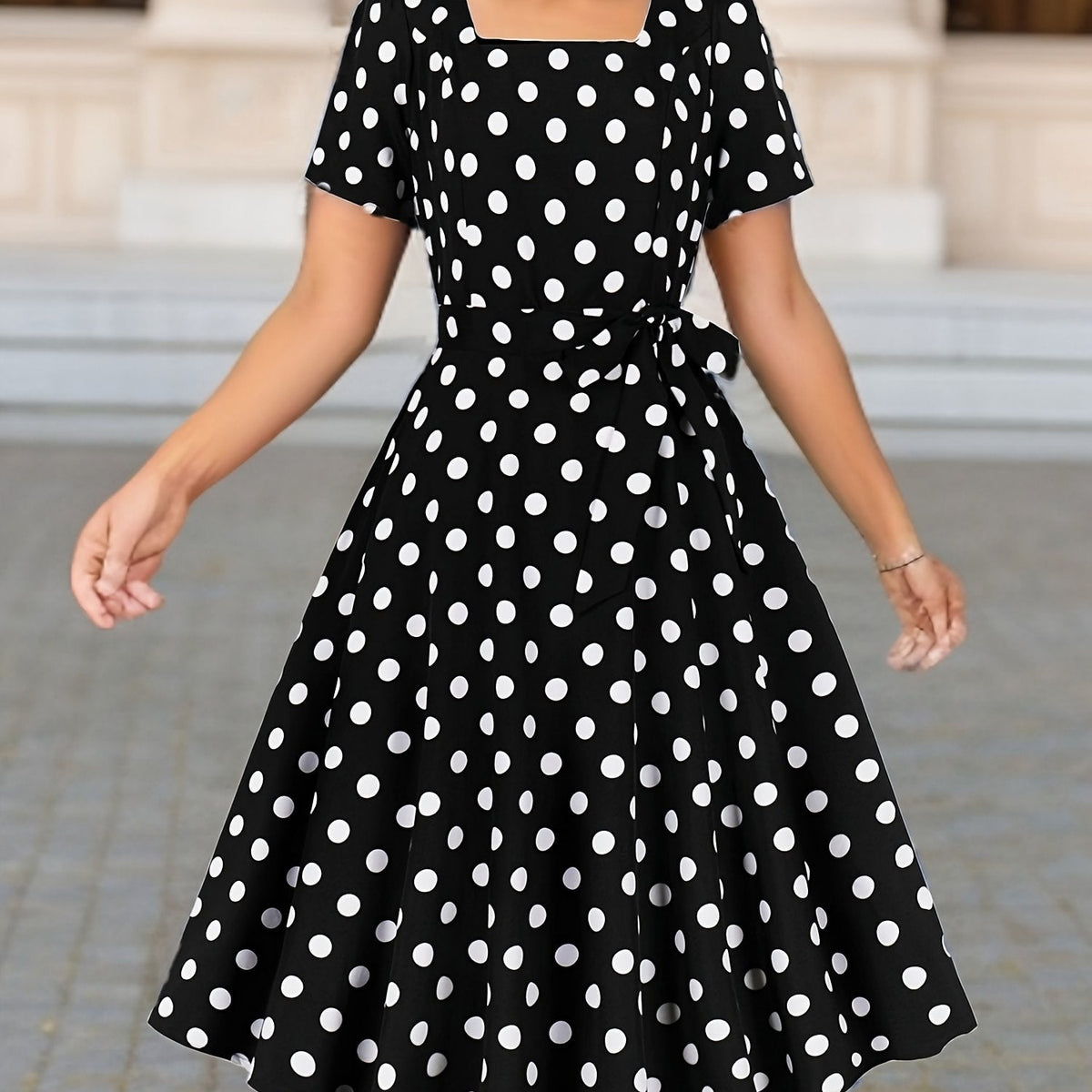 Marguerite — Vestido de lunares elegante y cómodo