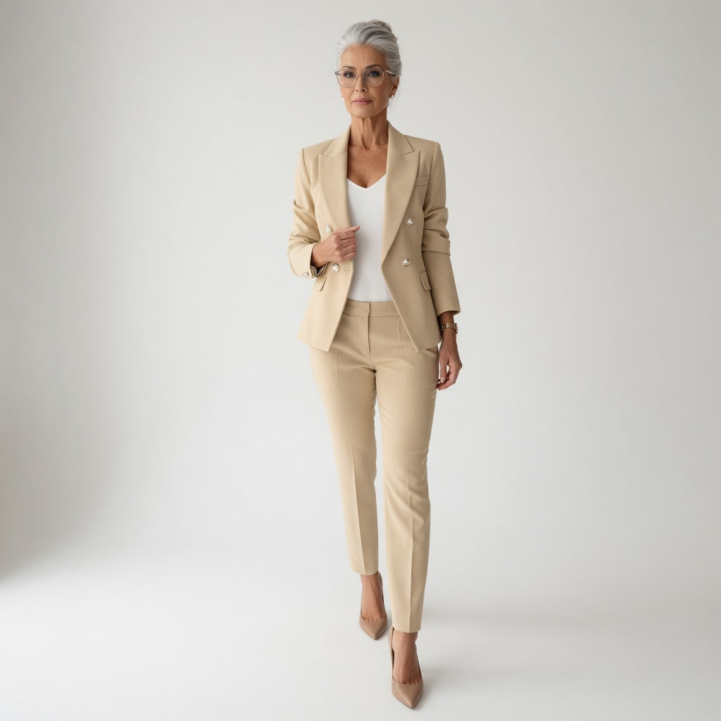 Odette — Traje pantalón chic y fluido