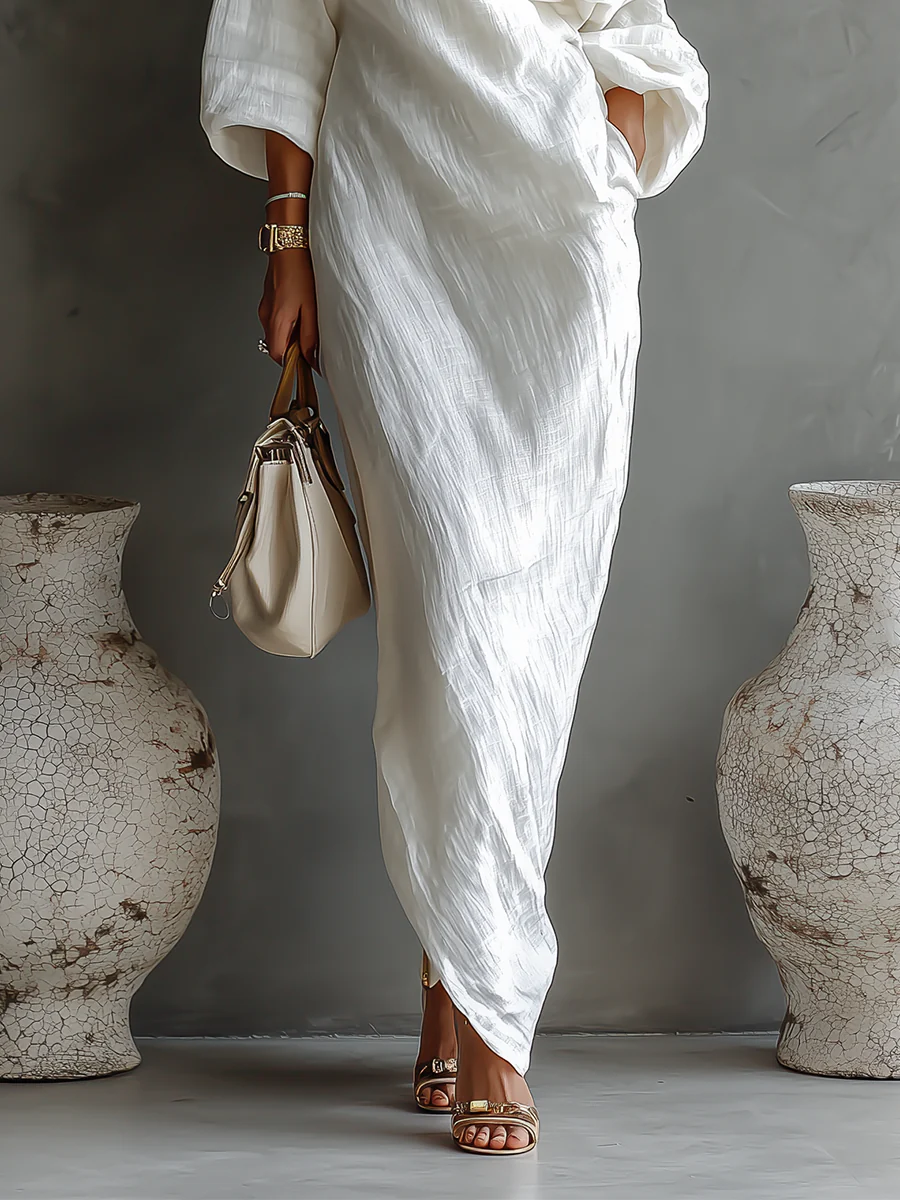 Livia — Vestido asimétrico fluido elegante