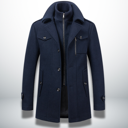 Laurentis — Abrigo de invierno elegante y cómodo para hombre