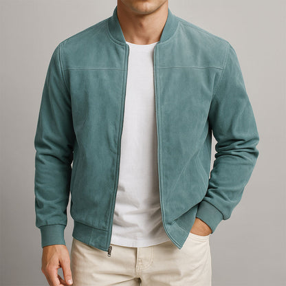 Marceaux — Chaqueta de ante auténtico para hombre