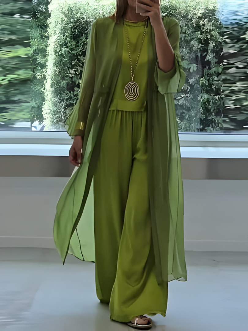 Faelina — Conjunto de tres piezas elegante