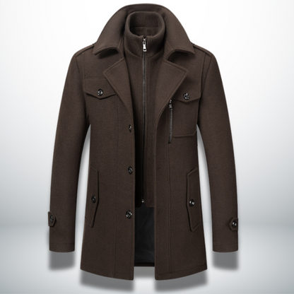 Laurentis — Abrigo de invierno elegante y cómodo para hombre