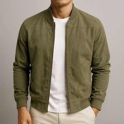 Marceaux — Chaqueta de ante auténtico para hombre