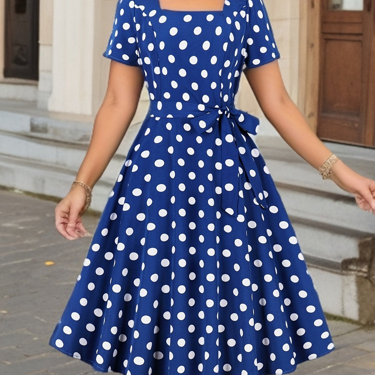 Marguerite — Vestido de lunares elegante y cómodo
