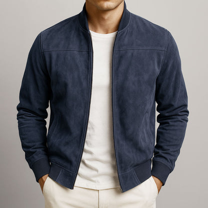 Marceaux — Chaqueta de ante auténtico para hombre