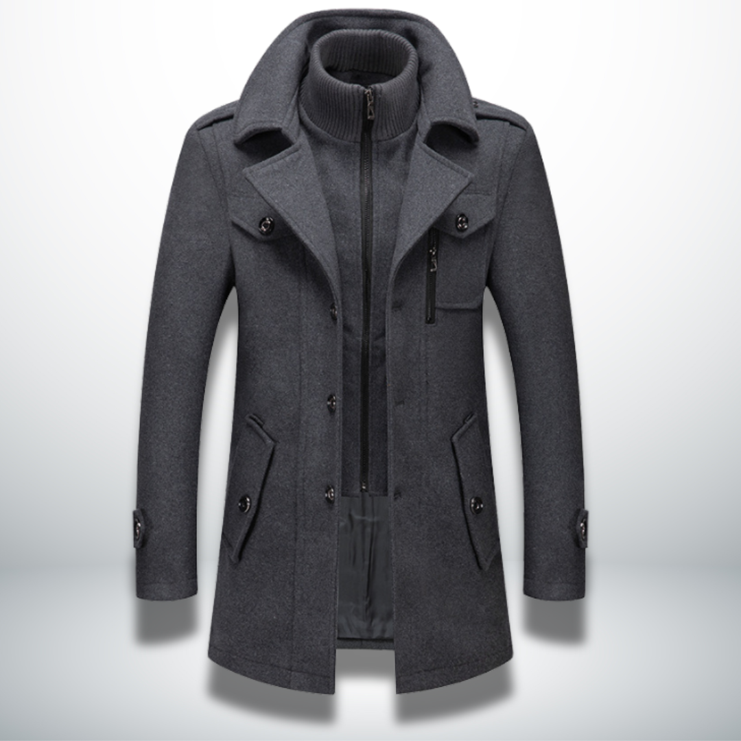 Laurentis — Abrigo de invierno elegante y cómodo para hombre