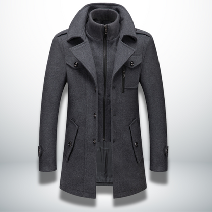 Laurentis — Abrigo de invierno elegante y cómodo para hombre