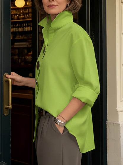 Ariana — Blusa elegante de seda y algodón