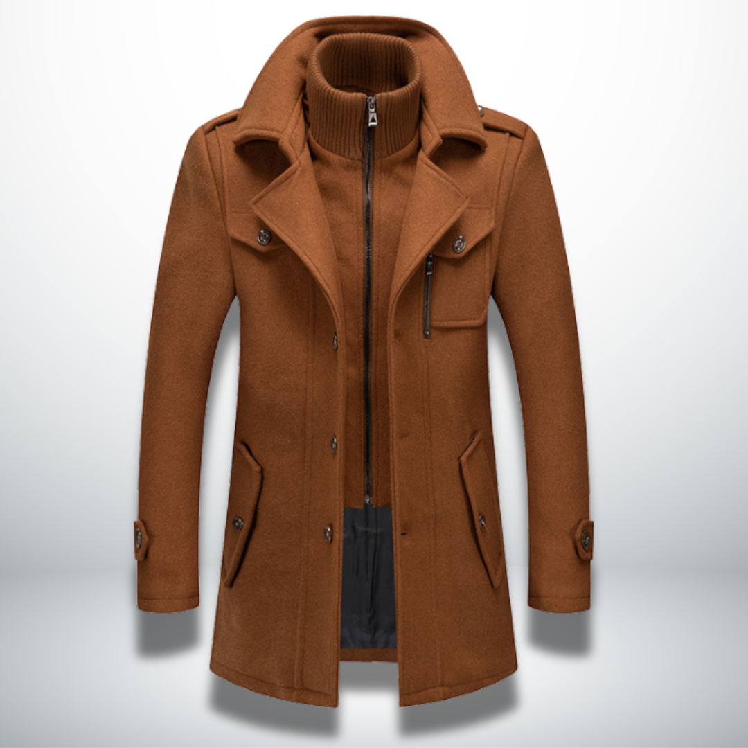 Laurentis — Abrigo de invierno elegante y cómodo para hombre