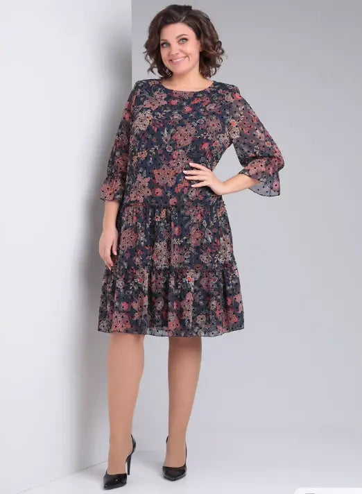 Oriane — Vestido floral elegante y atemporal