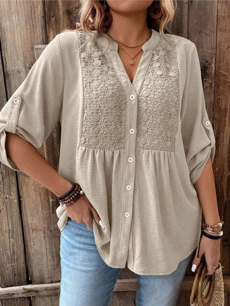 Lucienne — Blusa elegante de algodón