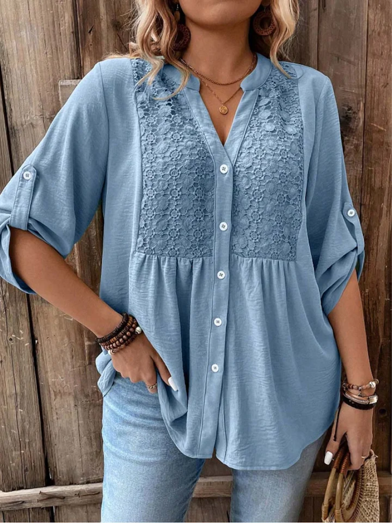Lucienne — Blusa elegante de algodón