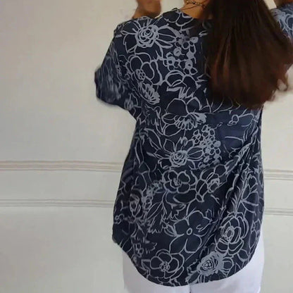 Coralie — Blusa elegante con estampado refinado