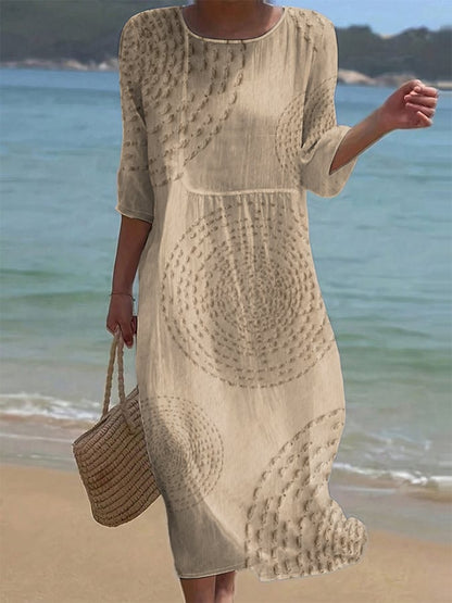 Améliane — Vestido midi elegante con detalles delicados