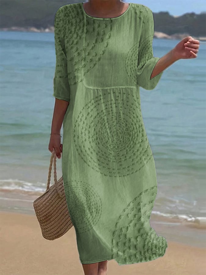 Améliane — Vestido midi elegante con detalles delicados