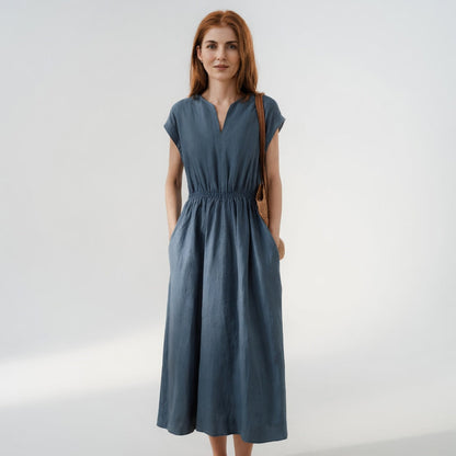 Lina — Vestido de lino fluido y elegante