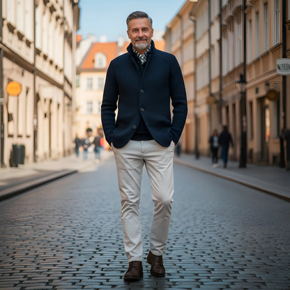 Feliks — Cardigan masculino elegante