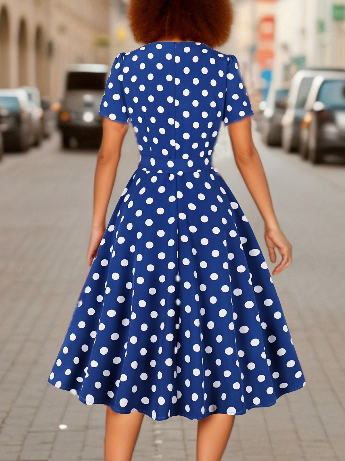 Marguerite — Vestido de lunares elegante y cómodo