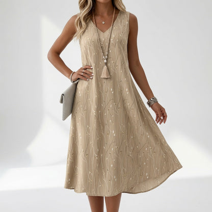 Élyssiane — Vestido fluido estampado de verano