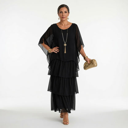 Élyssane — Vestido bohemio con volantes elegante