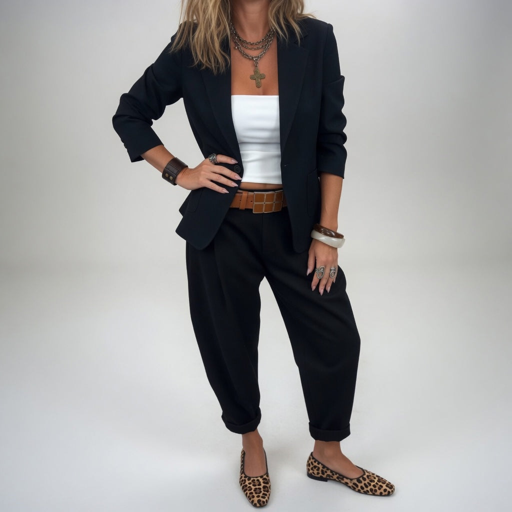 Gaïane — Traje de pantalón fluido elegante