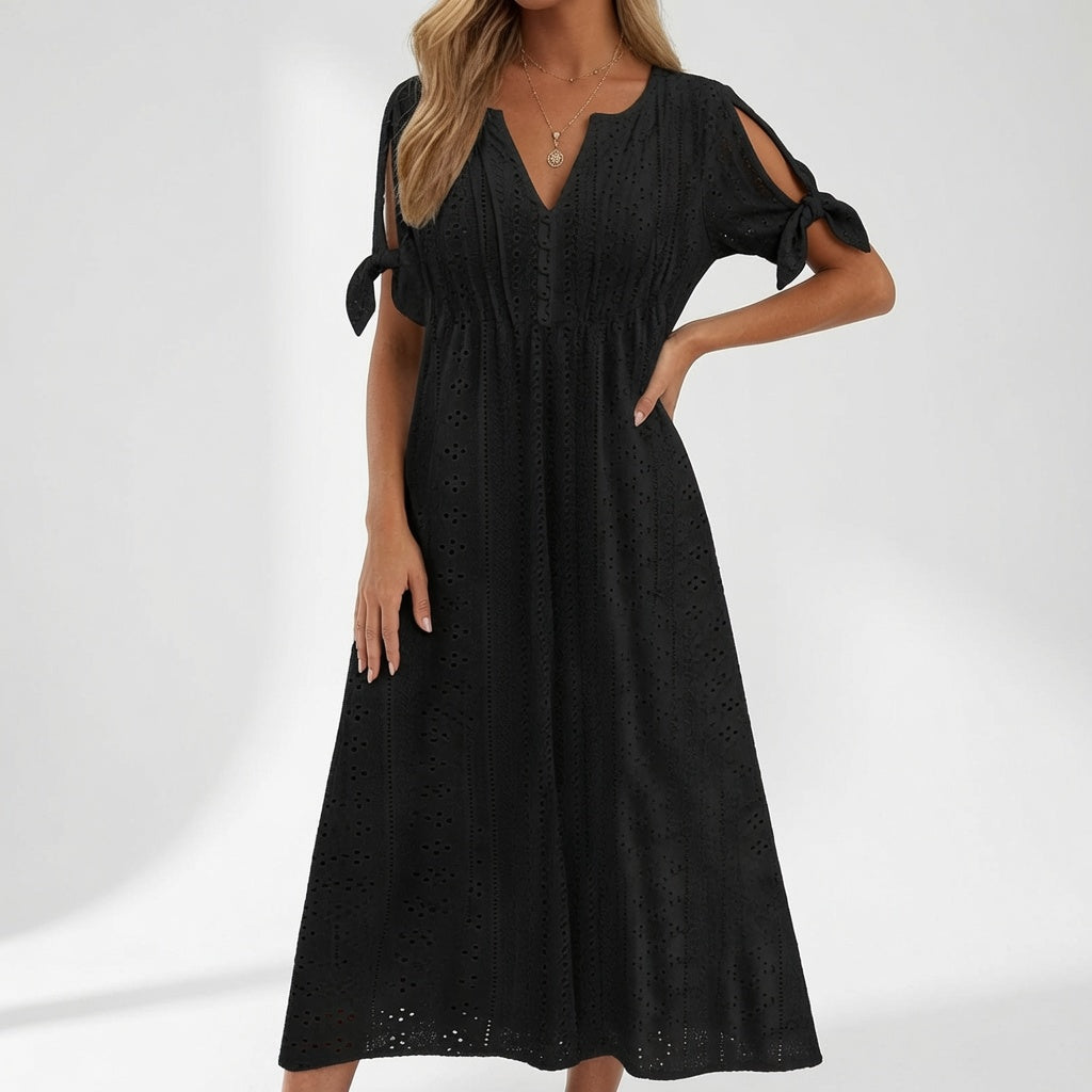 Lorélia — Vestido bohemio bordado de verano