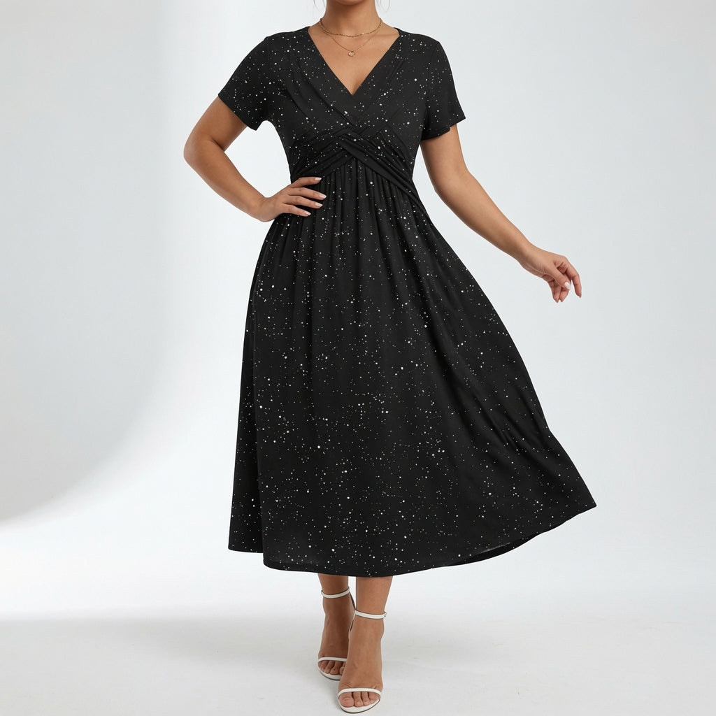 Florévia — Vestido floral fluido elegante