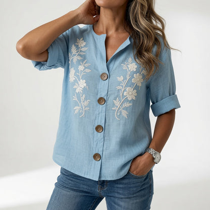 Loréssine — Blusa floral elegante y cómoda