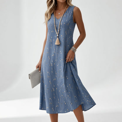 Élyssiane — Vestido fluido estampado de verano
