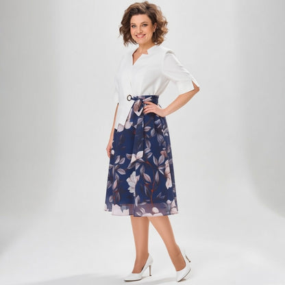 Mélusine — Conjunto de falda floral elegante