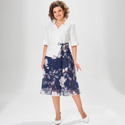 Mélusine — Conjunto de falda floral elegante