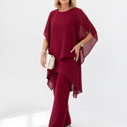Veloria — Conjunto fluido elegante de dos piezas