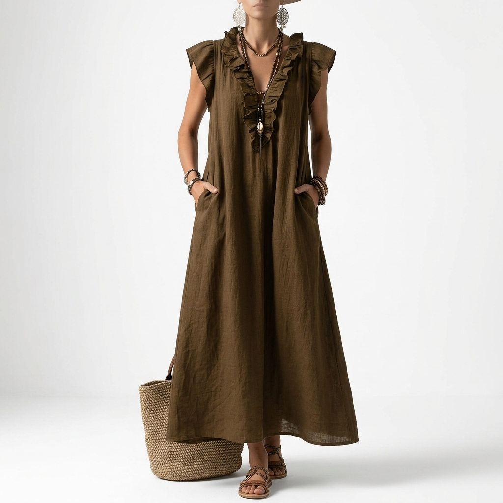 Terrale — Vestido maxi bohemio con elegancia natural