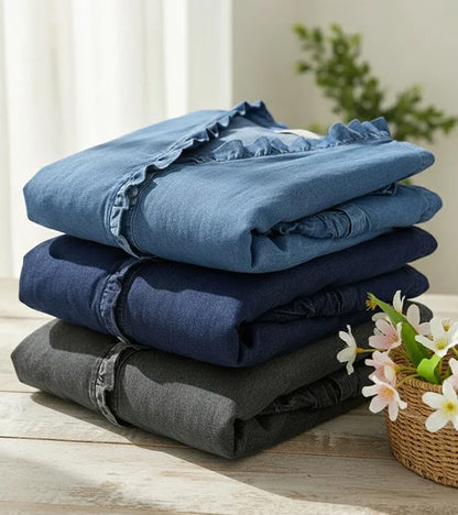 Clémence — Blusa fluida con volantes