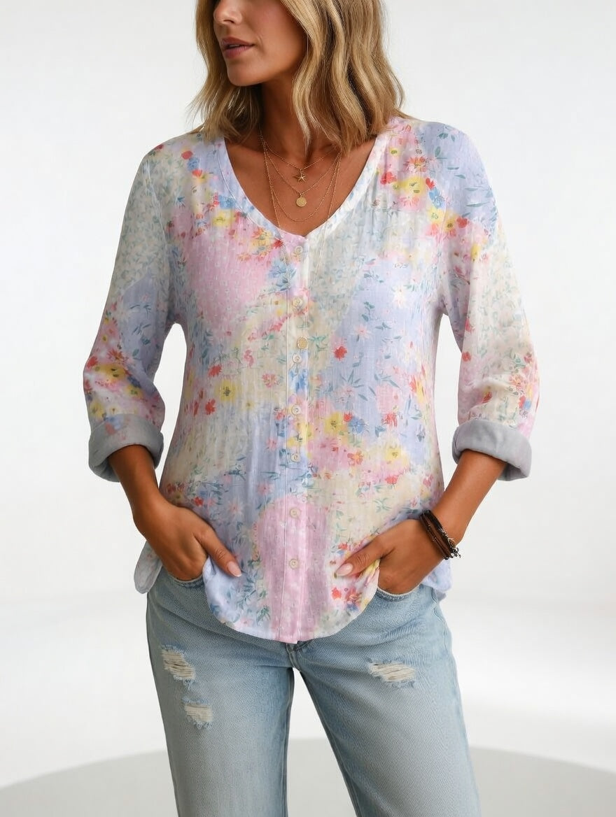Maréline — Blusa floral elegante y ligera