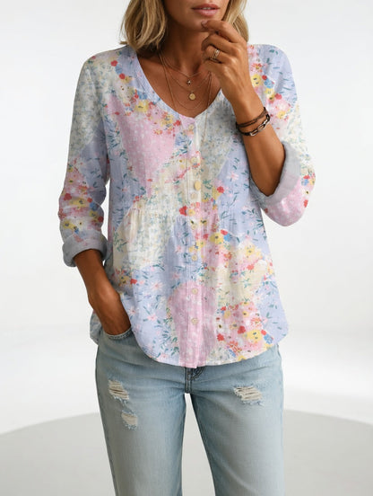 Maréline — Blusa floral elegante y ligera
