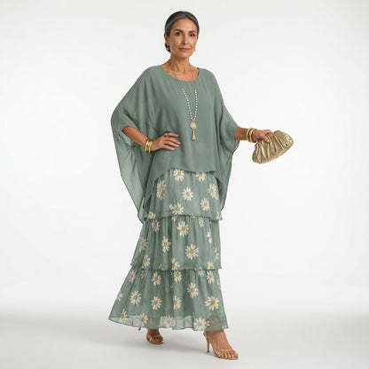 Élyssane — Vestido bohemio con volantes elegante