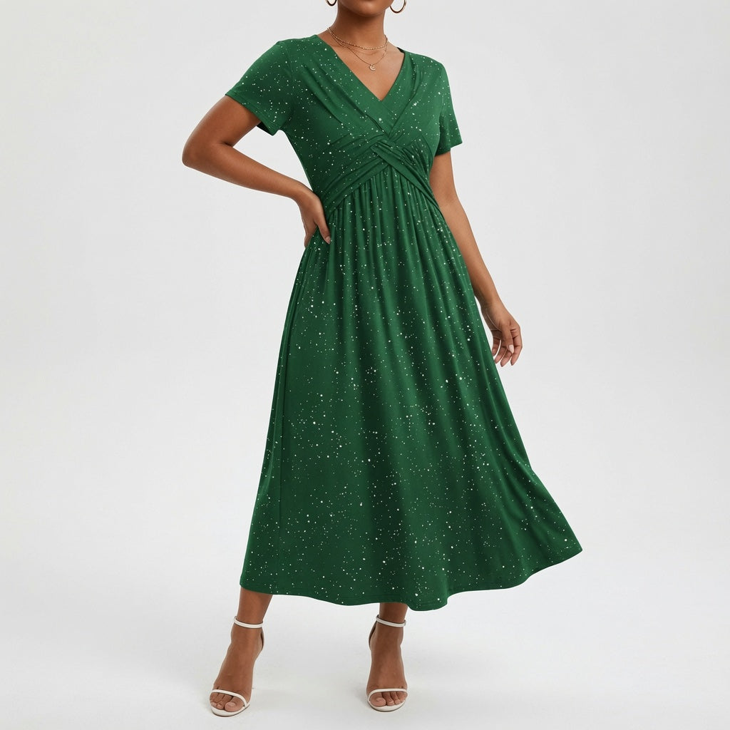 Florévia — Vestido floral fluido elegante
