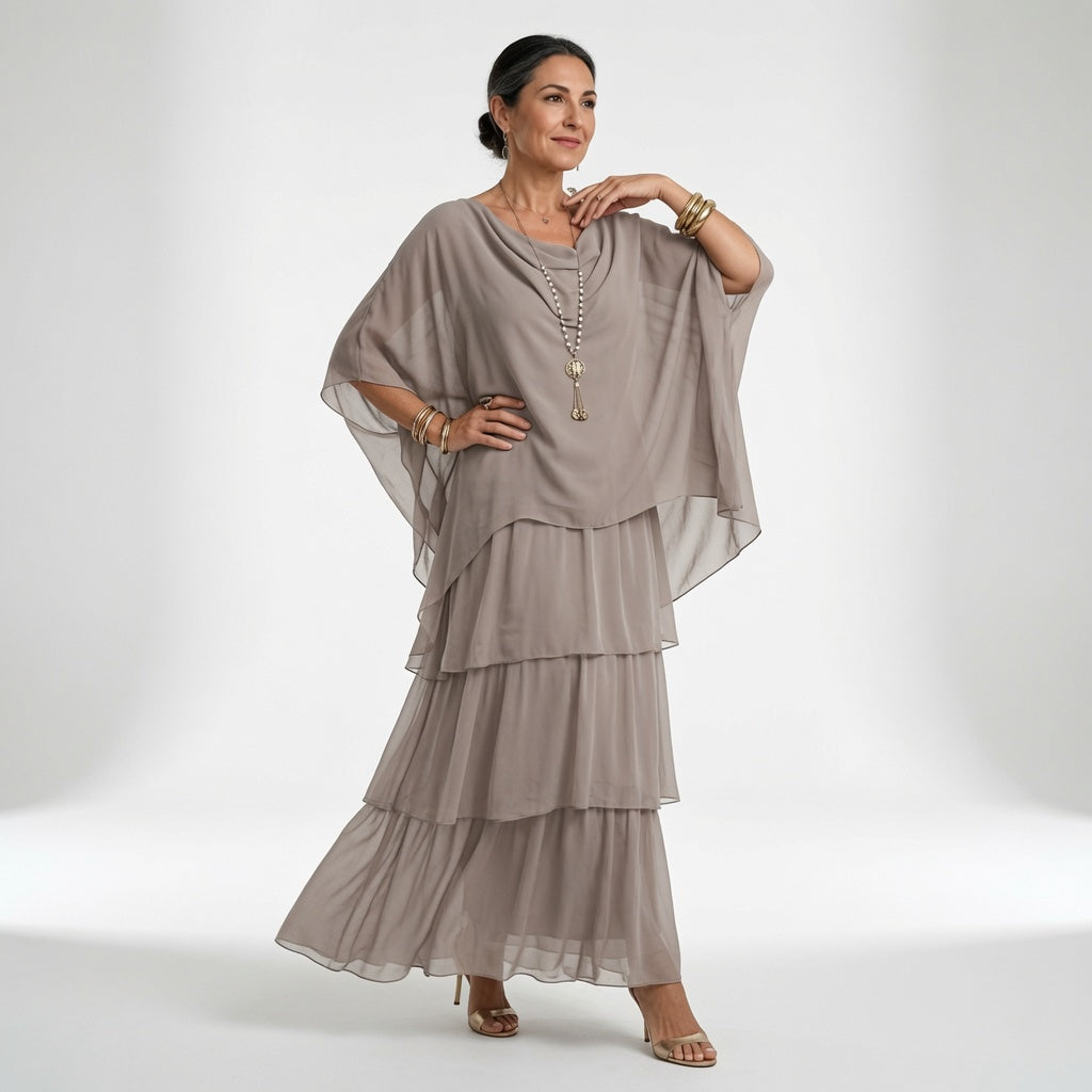 Élyssane — Vestido bohemio con volantes elegante