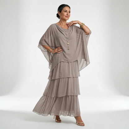 Élyssane — Vestido bohemio con volantes elegante