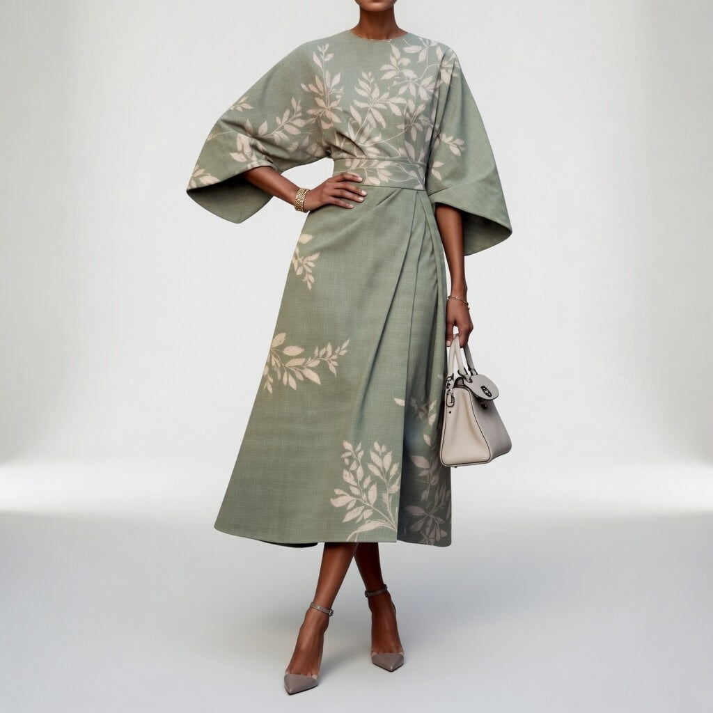 Mirabelle — Vestido kimono floral elegante