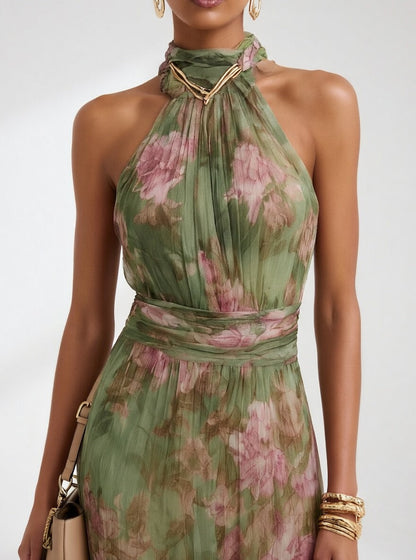 Roséline — Vestido largo floral elegante