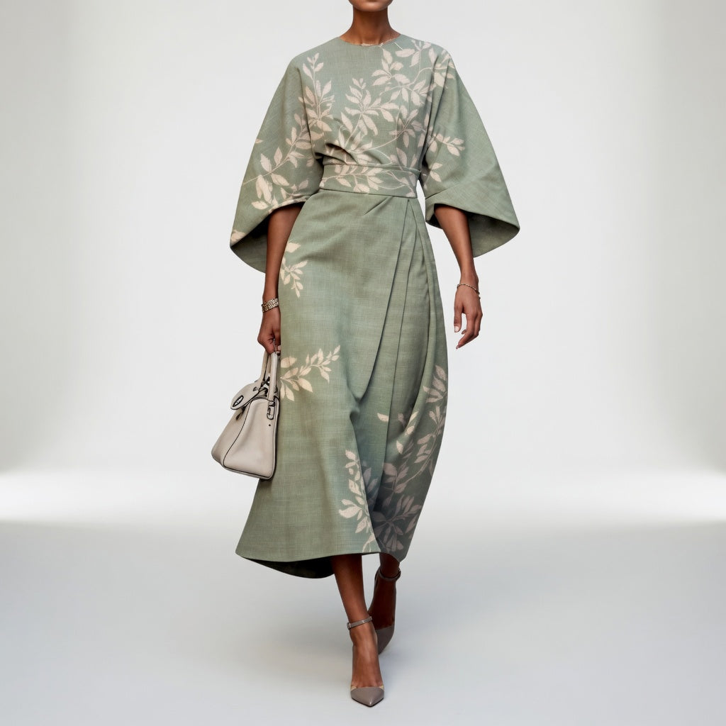 Mirabelle — Vestido kimono floral elegante