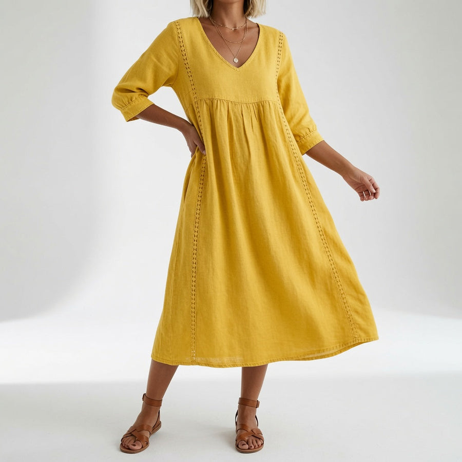 Éléonisse — Vestido midi fluido elegante