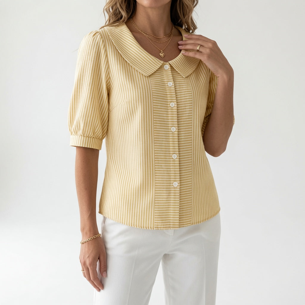 Zélie — Blusa de manga abullonada elegante