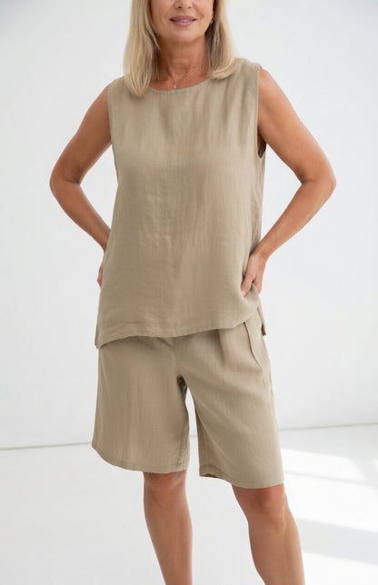 Alméline — Conjunto sin mangas fluido de verano