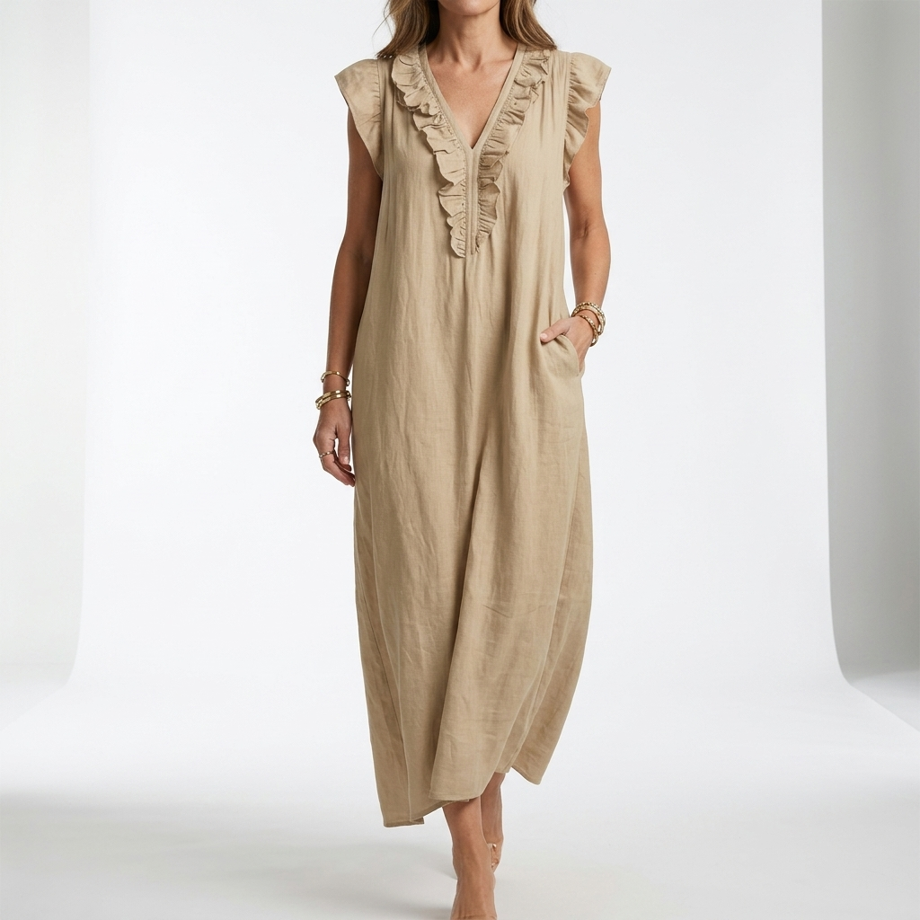 Terrale — Vestido maxi bohemio con elegancia natural