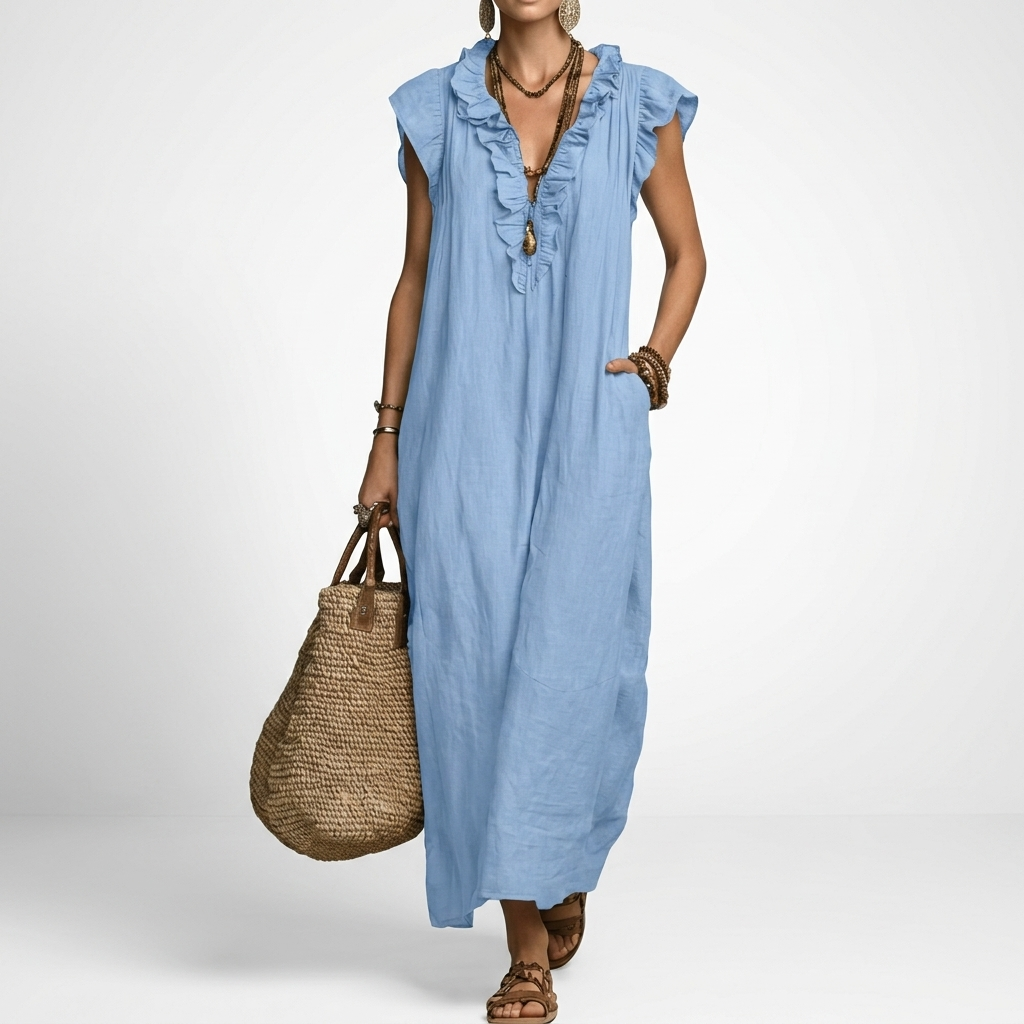 Terrale — Vestido maxi bohemio con elegancia natural