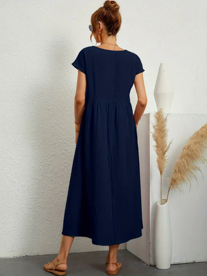 Gabrielle — Vestido midi fluido elegante